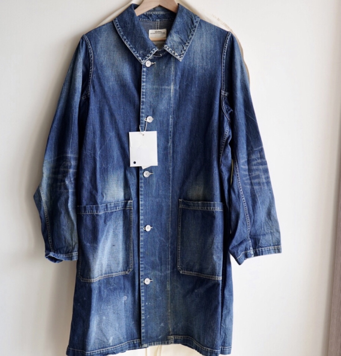 visvim Visvim grease monkey coat denim windbreaker dry washed 