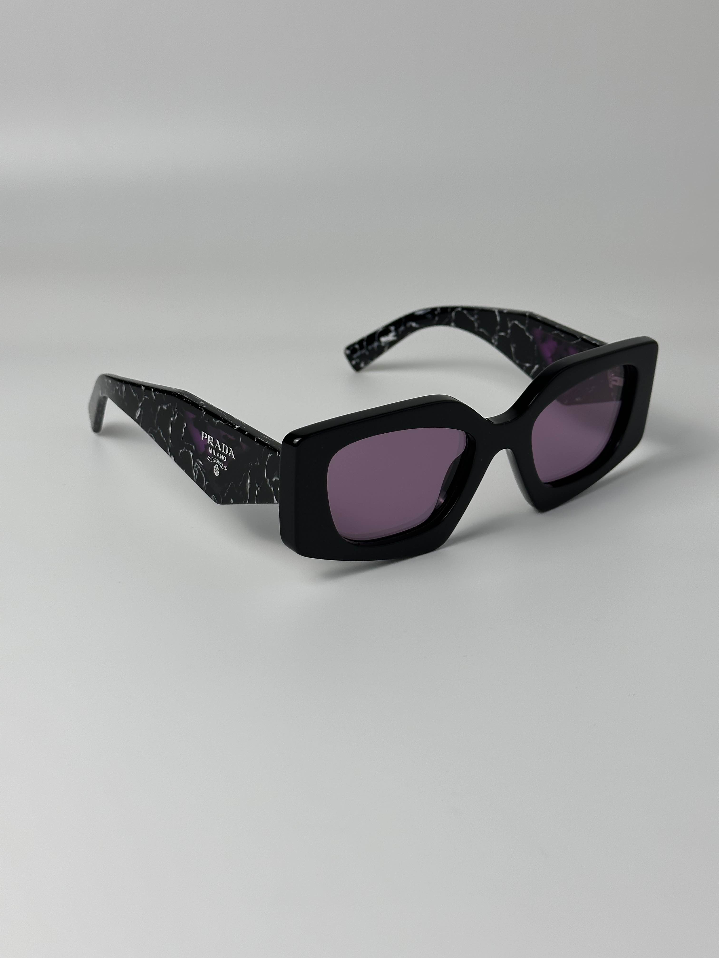 Prada BRAND NEW PRADA PR15YS 1AB07Q Black/Dark Violet Mirror  display picture 3