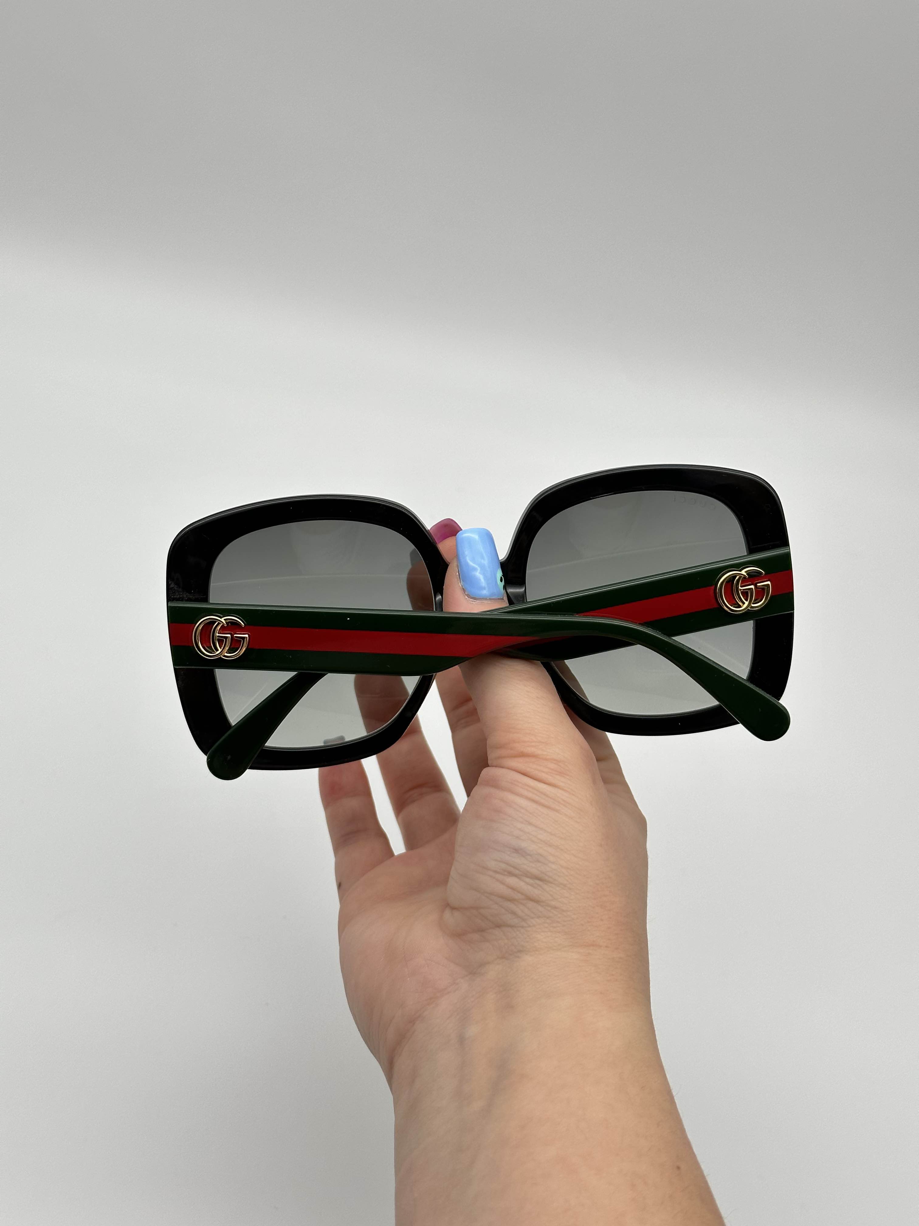 Final Price! Gucci GG0713S 006 Black/Green Sunglasses GUCCI BRAND NEW GUCCI GG0713S 006 Black/Green/Grey Women  main image 2