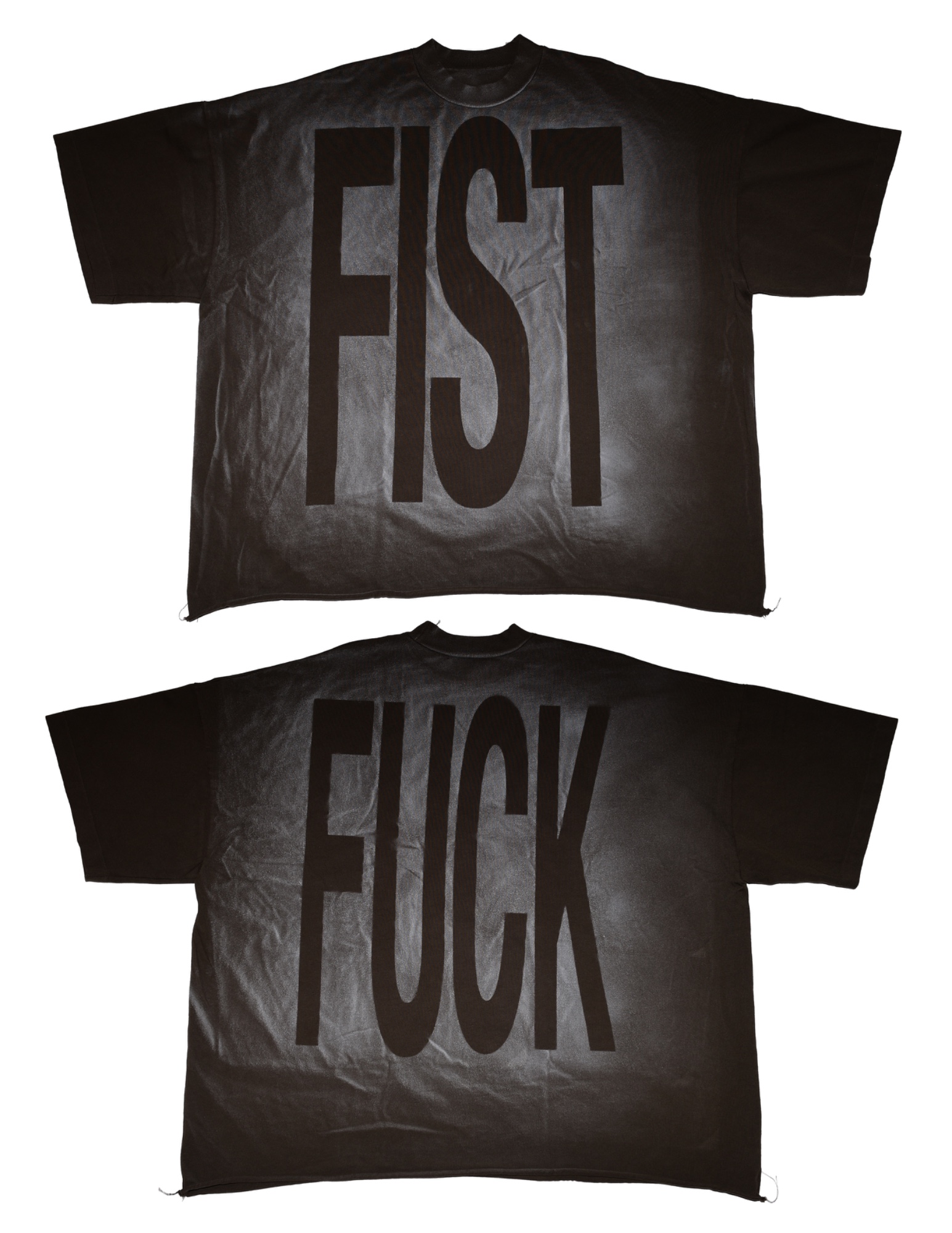 Other Designers Nine Inch Nails FIST FUCK 1/1 Oversized Tee by