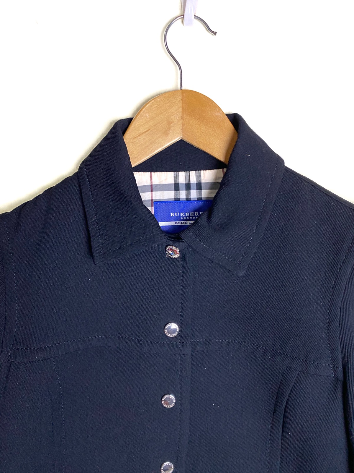 BLUE LABEL BURBERRY ジャケット Burberry Blue Label Down Jacket Nova Check Black Size 40 fashion