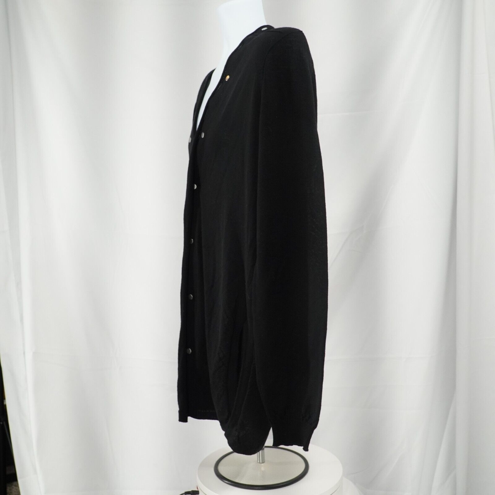 トップス RICK OWENS SS20 TECUATL SNAP CARDIGAN Rick Owens SS20 Tecuatl Long Press Wool Snap Cardigan in