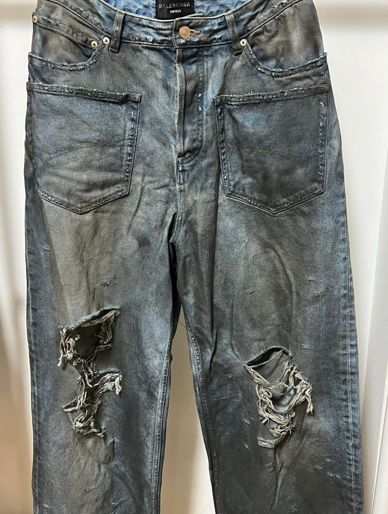 【BALENCIAGA】Patched ポケット Baggy ジーンズ Patched Pockets Baggy Jeans in Blue | Balenciaga US