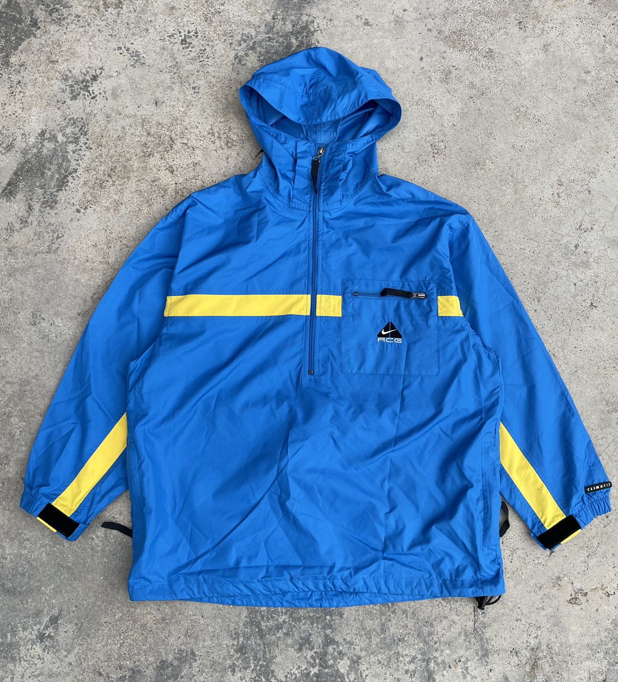 ジャケット・アウター NIKE ACG CLIMA-FIT Anorak Parker Nike ACG Clima-Fit Max Coat Mens Large 3 Layer Full Zip Gray