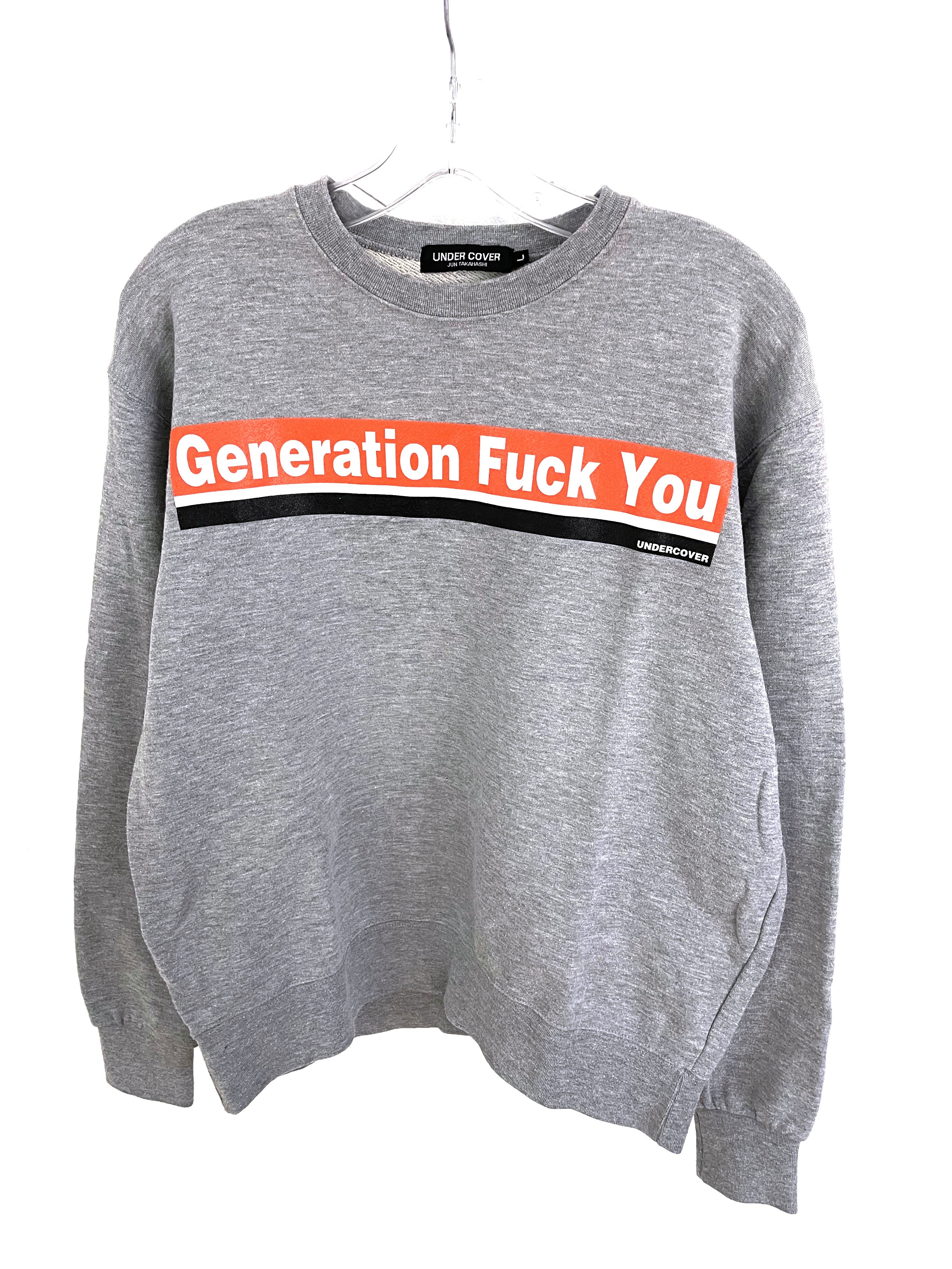 美品  UNDERCOVER Generation Fuck You Sweater | minutiae | REVERSIBLE トップス