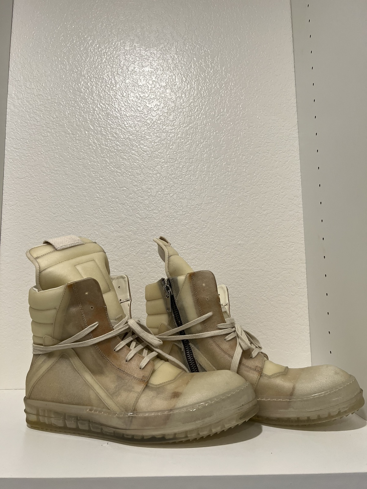 Rick Owens RARE Natural Clear Geobasket | nxllzbanks