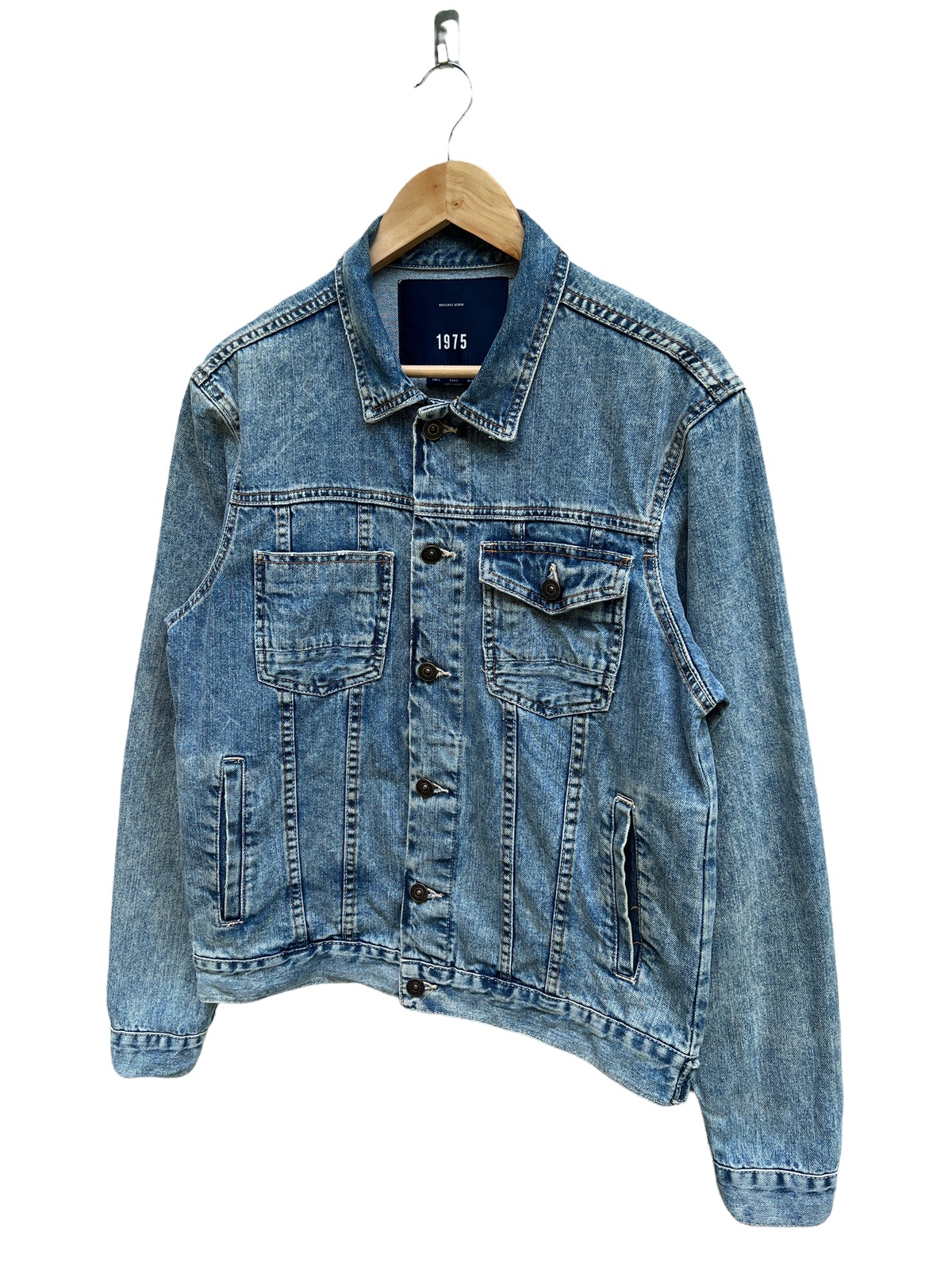 Other Designers Zara ZARA MAN 1975 WASH DYED STYLE DENIM TRUCKET JACKET hyperion amadei REVERSIBLE