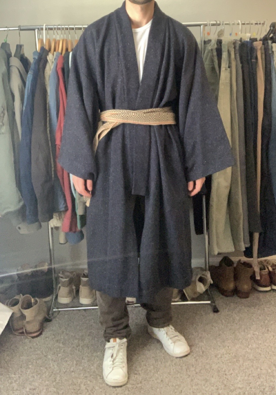 visvim FW17 Yukata Coat Herringbone (SI/W/L) visvimtradingpost - Main Image