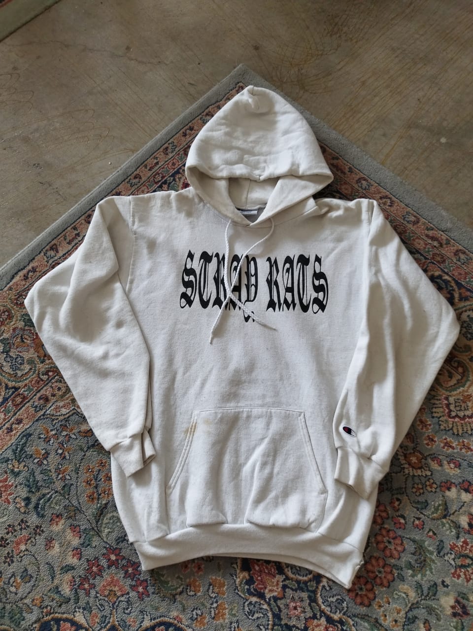 Other Designers Stray Rats - RARE Stray Rats x champion lower east coast  hoodie | raheemkenanga | REVERSIBLE