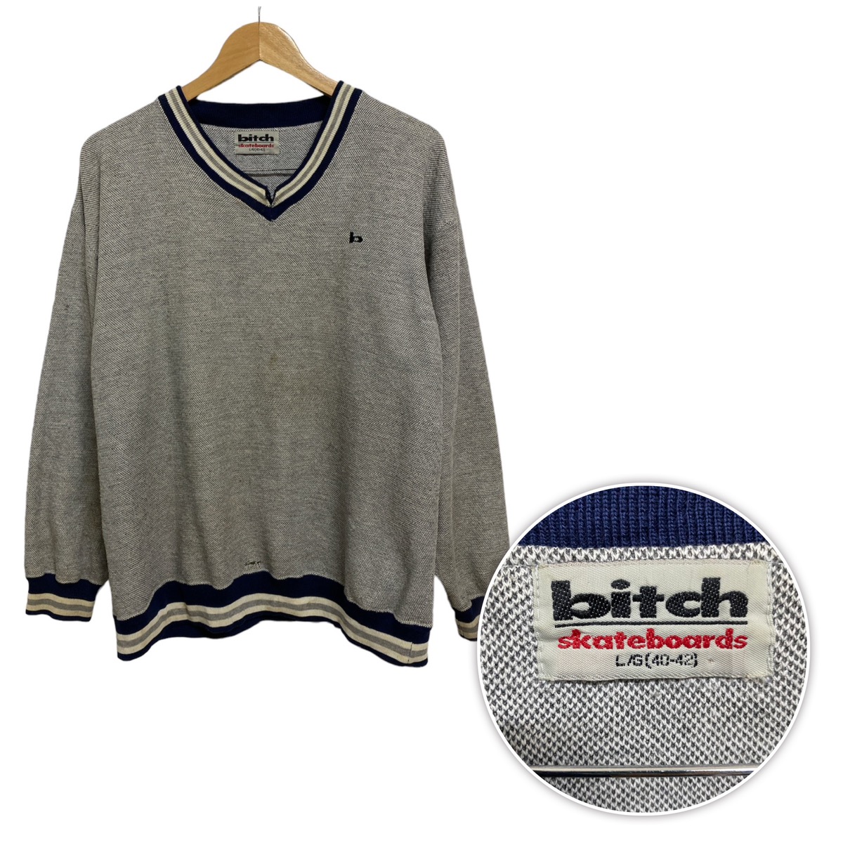 Other Designers Vintage - Vintage 90s Bitch Skateboards Sweatshirt 