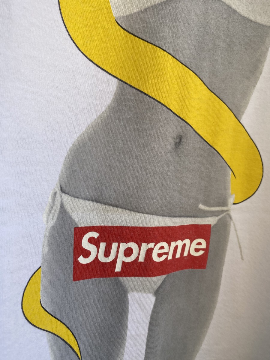 正規品 KAWS OriginalFake × SUPREME ケイトモス Supreme×Original Fake 代官山10周年記念 'Kate Moss Tee'Tシャツ