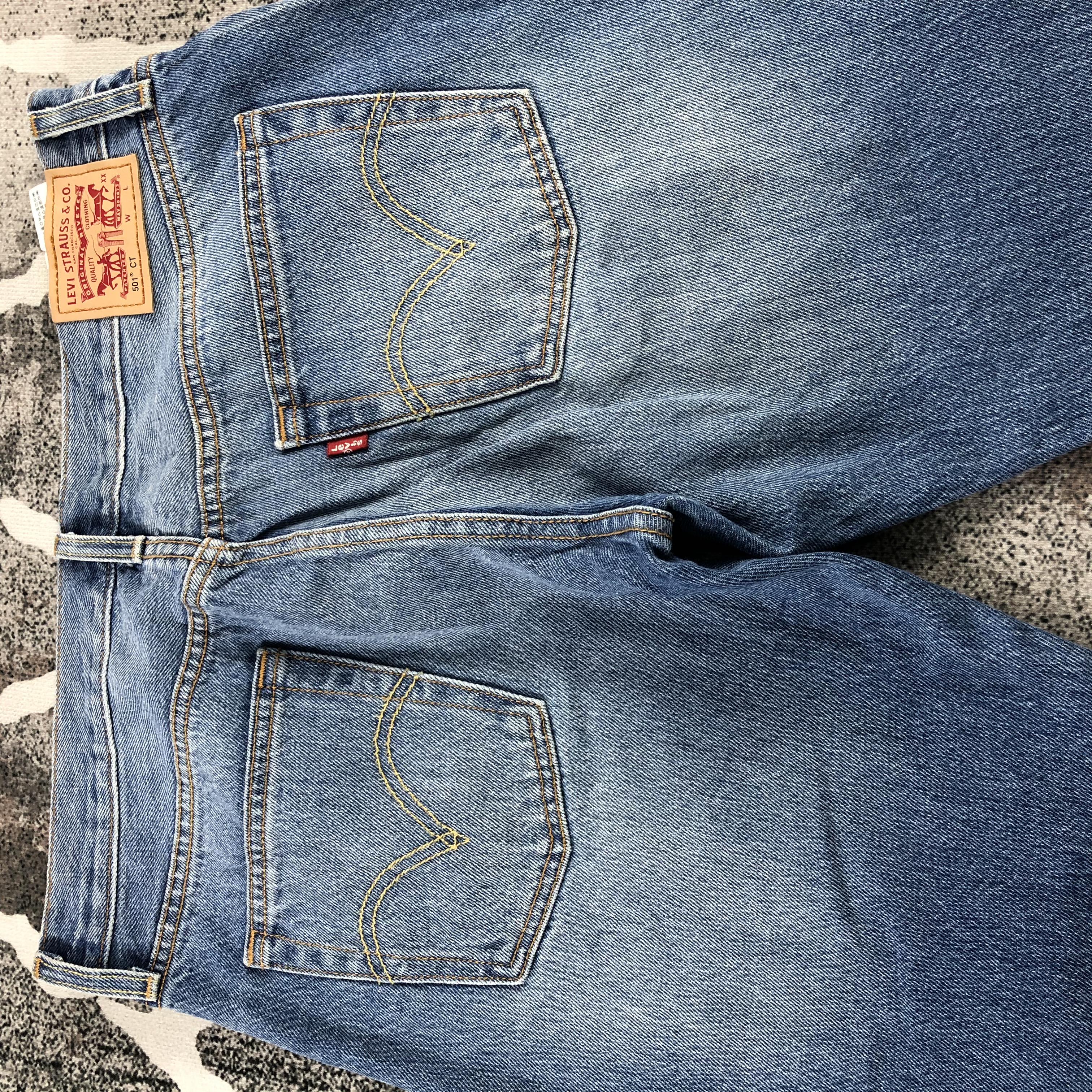 Levi's Levis 501 Jeans Distressed Denim KJ1012