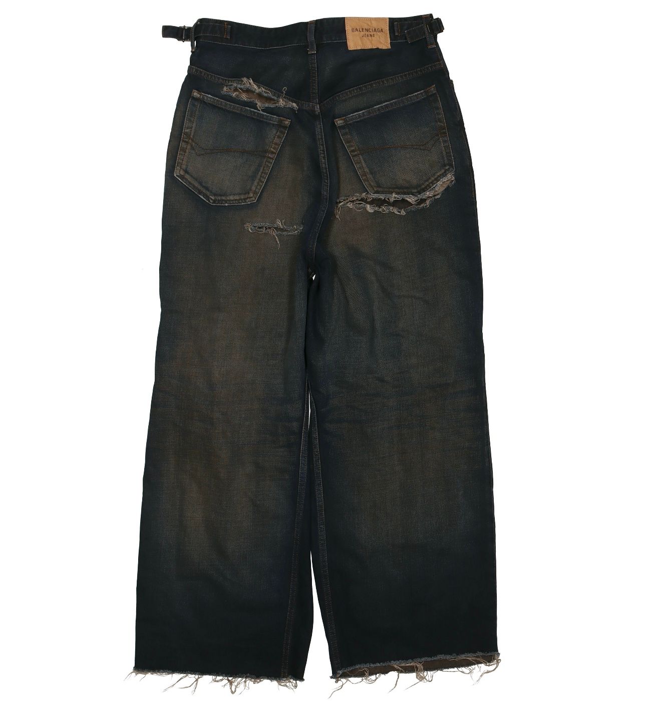 BALENCIAGA BALENCIAGA DESTROYED SKATER JEANS XS | ubvintage | REVERSIBLE