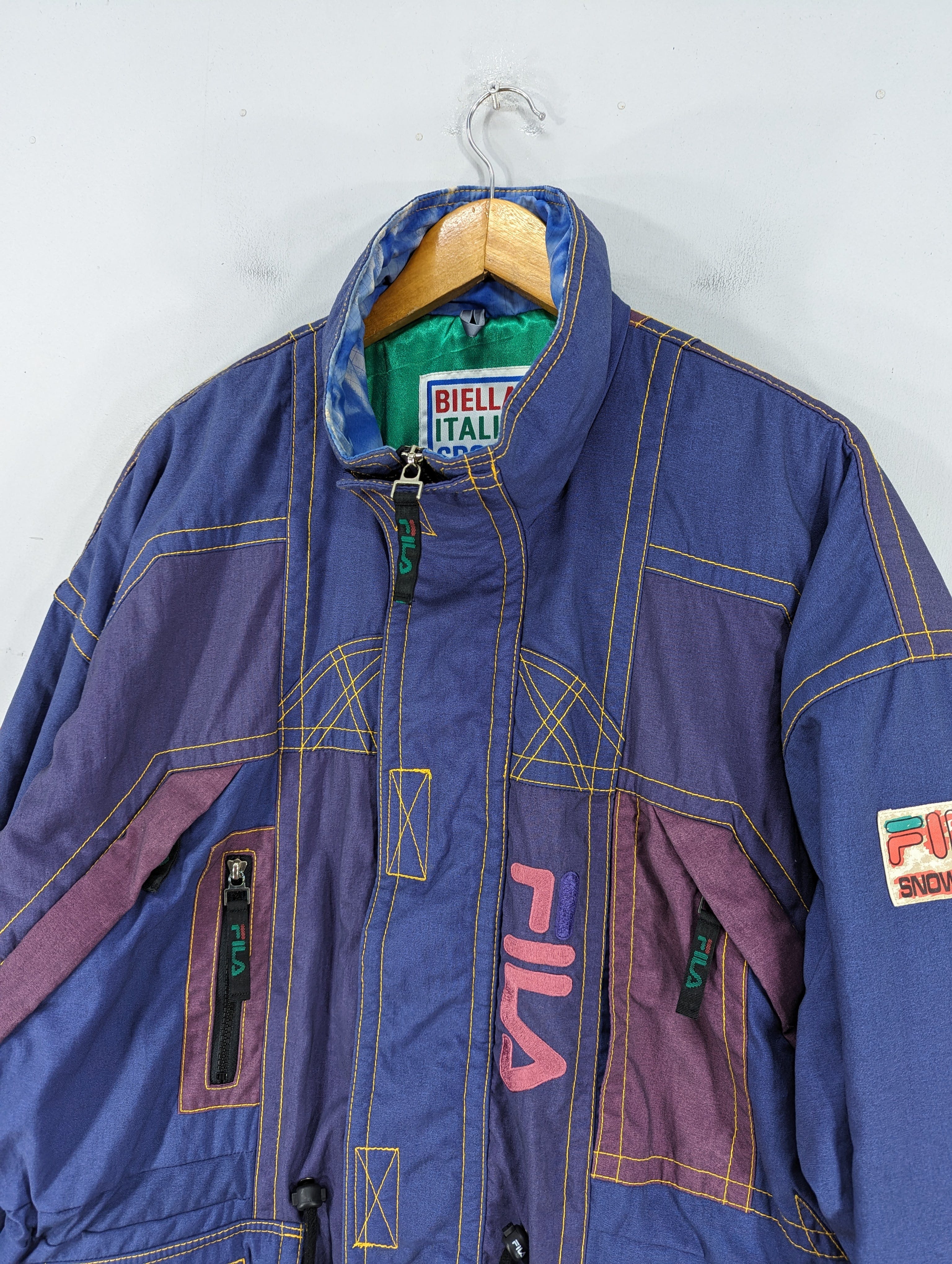 Fila Jacket Vintage Fila Winter Jacket 90s Fila Sports Made In Japan Winter selling Ski Wear Jacket Size S/M