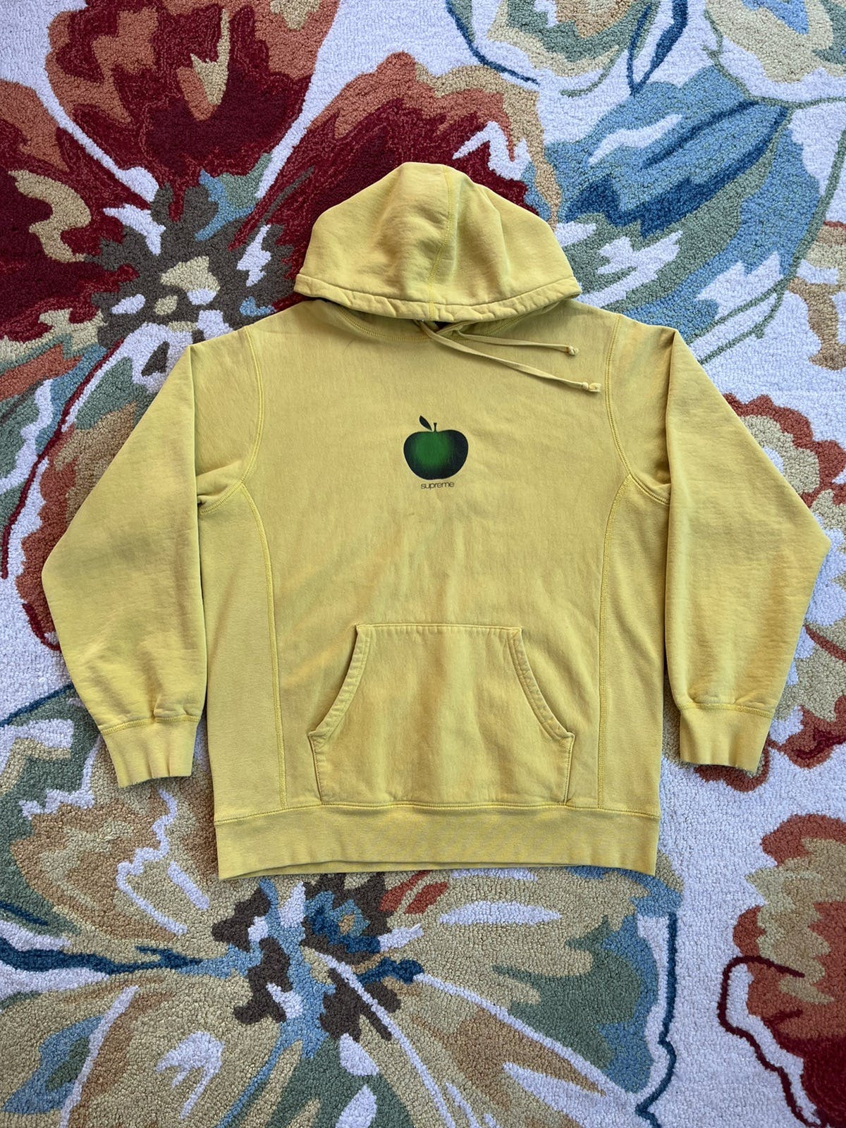 Supreme Supreme Apple Hoodie SS19 Yellow kchype REVERSIBLE
