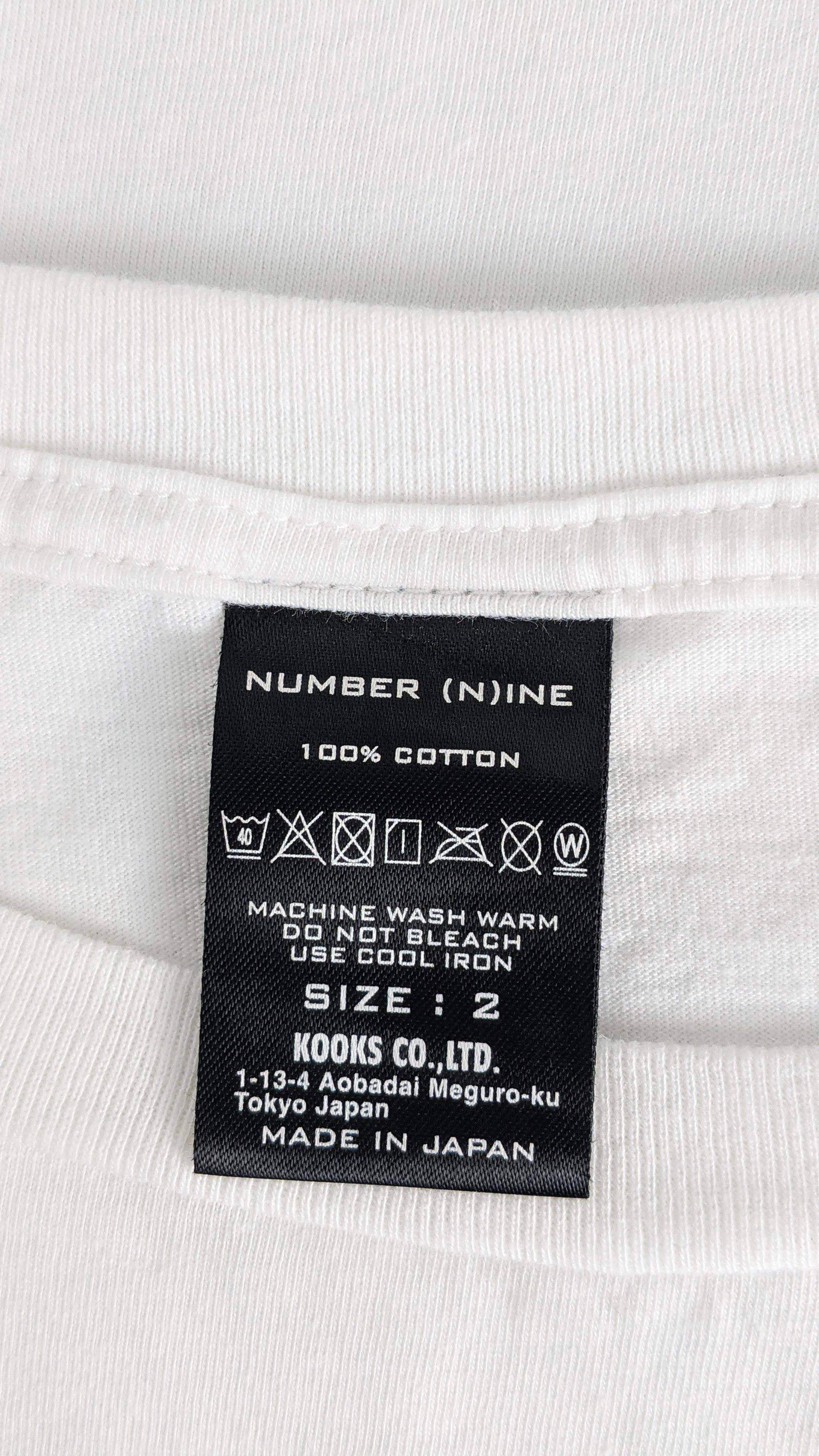 Number Nine Milk and Cookies size2白タグ Number (n)ine 