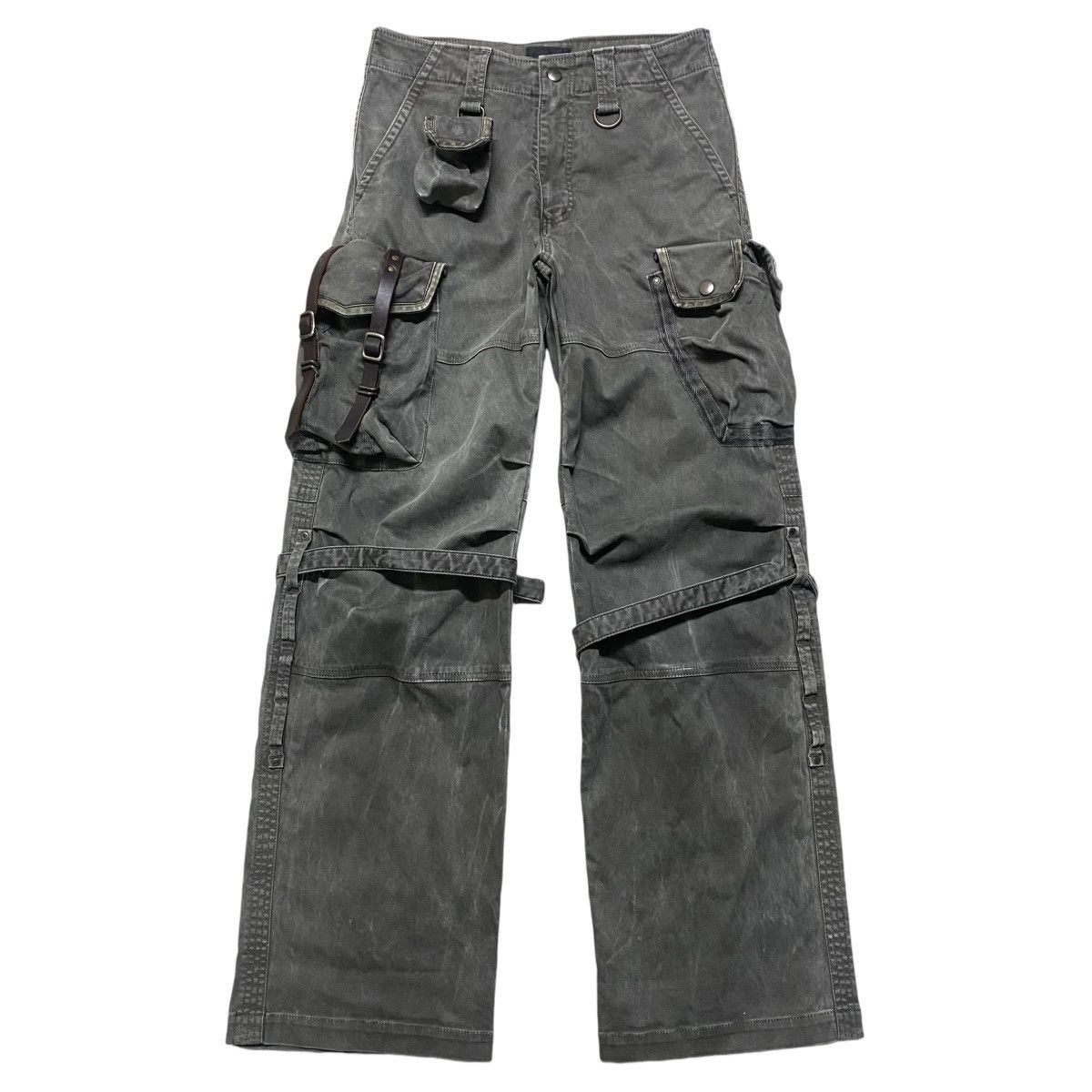 Other Designers Le Grande Bleu (L.G.B.) - Tete Homme Leather Trimmed Cargo  Bondage Pants | tamadakat0 | REVERSIBLE