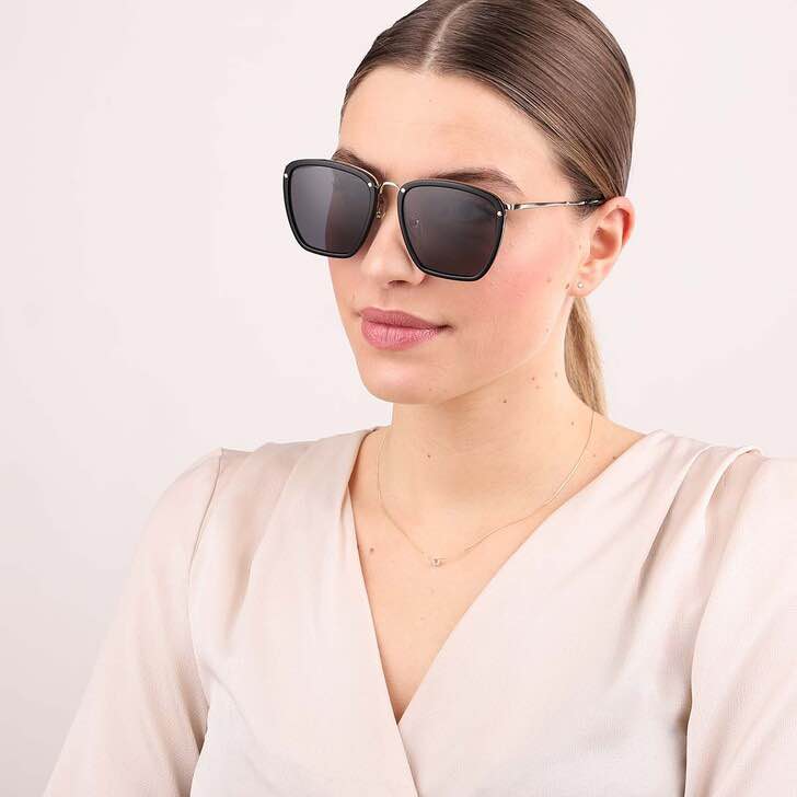 GUCCI BRAND NEW GUCCI GG0673S 001 Black Gold Grey Sunglasses  display picture 1