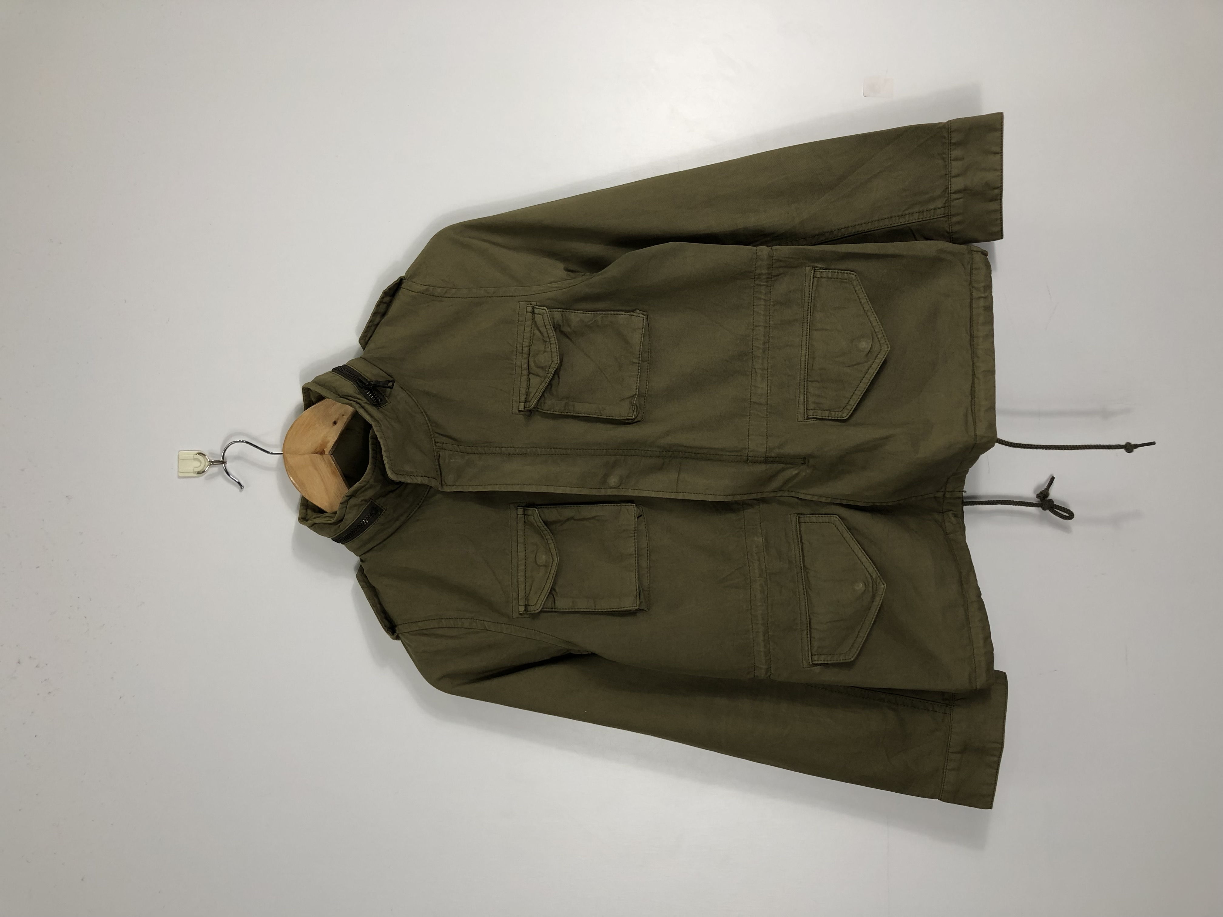 Military jacket with hidden hood best sale