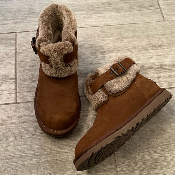 Ugg jocelin shearling buckle boot discount