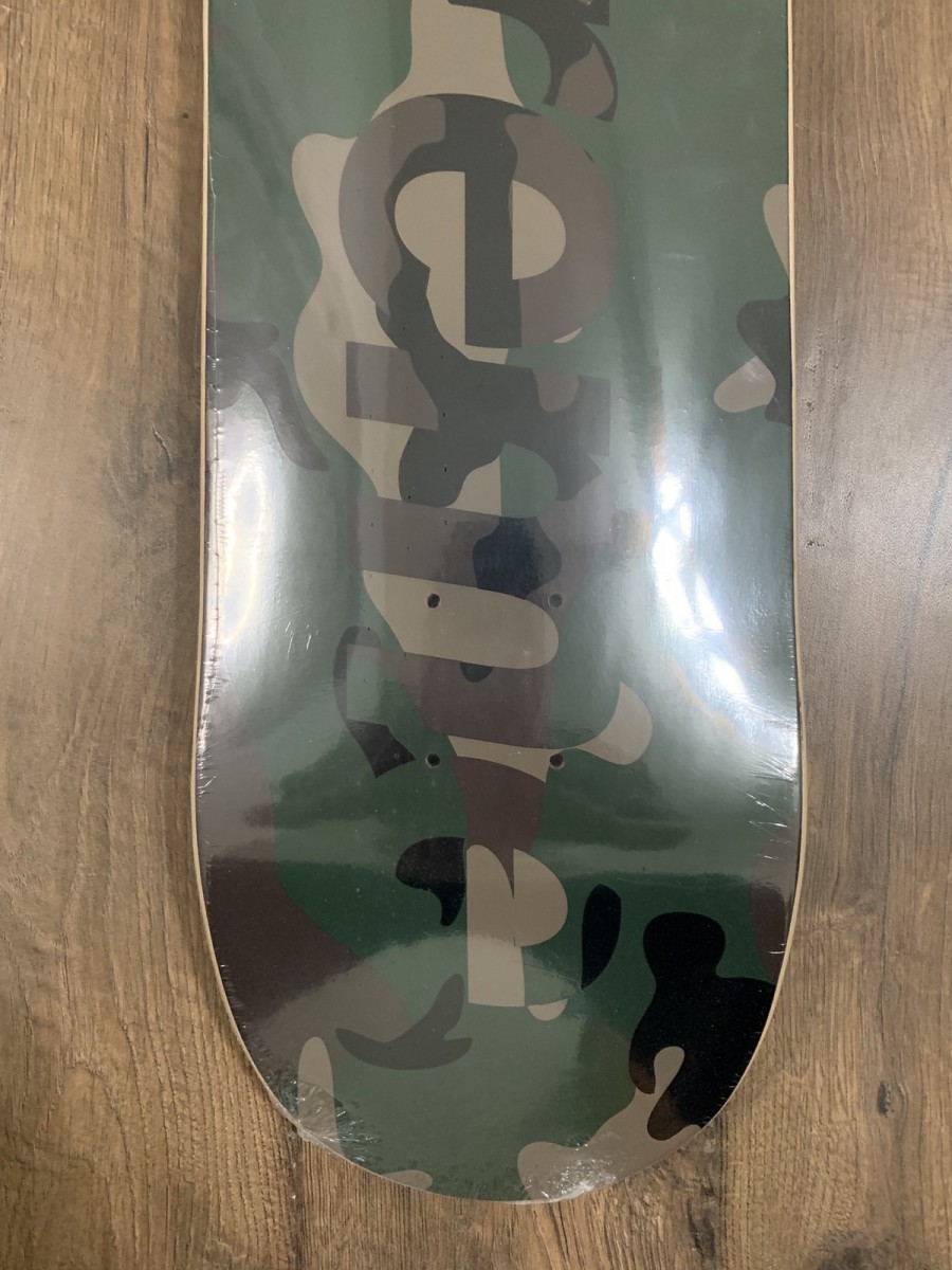 スケートボード Supreme - Supreme Deck Woodland Green Camo Supreme Woodland Camo Skateboard Deck | gav | REVERSIBLE