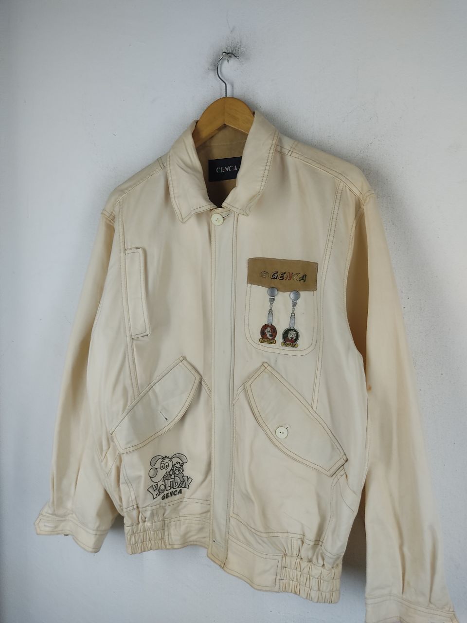 Other Designers Vintage - Vintage Genca Light Jacket | bandeldotcom |  REVERSIBLE