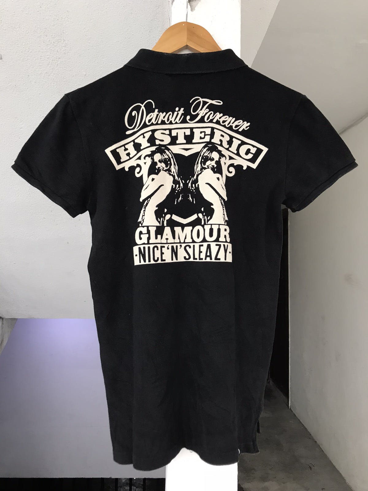 【USED】 HYSTERIC GLAMOUR t-shirt black HYSTERIC GLAMOUR | 1990S DISTRESSED GRAPHIC | Depop
