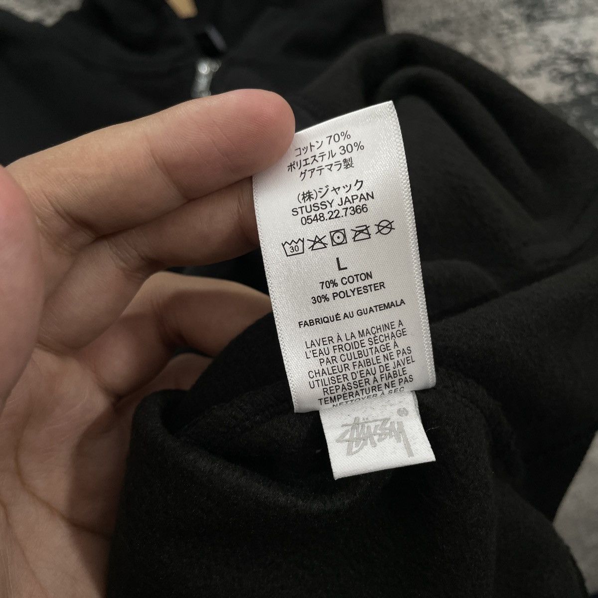 ★23AW★STUSSY & BORN X RAISED LOGO ZIP HOODIE Stussy Born X Raised Logo Zip Hoodie Black Men's - SS23 - US