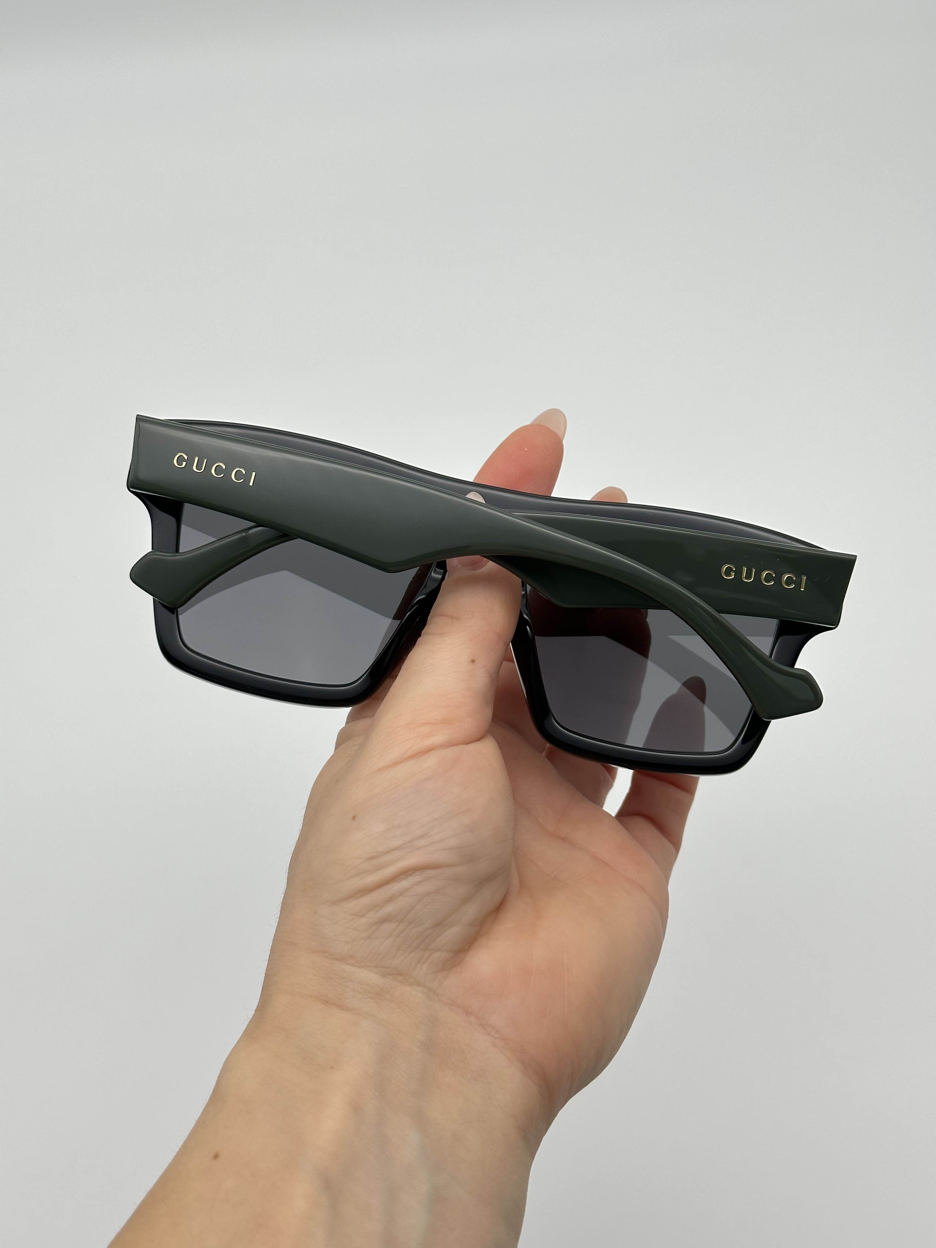 GUCCI BRAND NEW GUCCI GG0962S 009 Black/Green/Grey Unisex  display picture 3