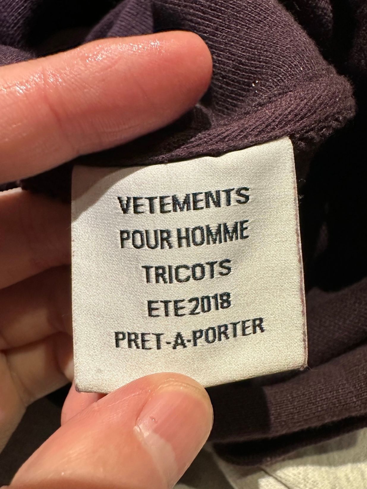 VETEMENTS Vetements SS18 reconstructed coming soon Hoodie M
