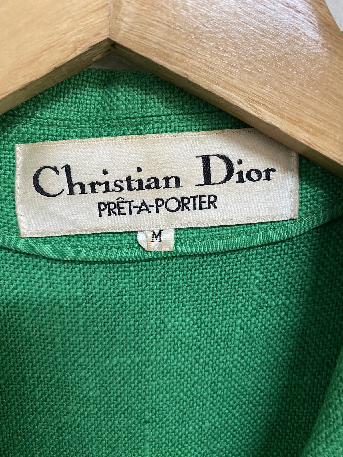 Christian Dior PRÊT-À-PORTER ジャケットヴィンテージ Dior Vintage Christian Dior Pret A Porter Green Blazer
