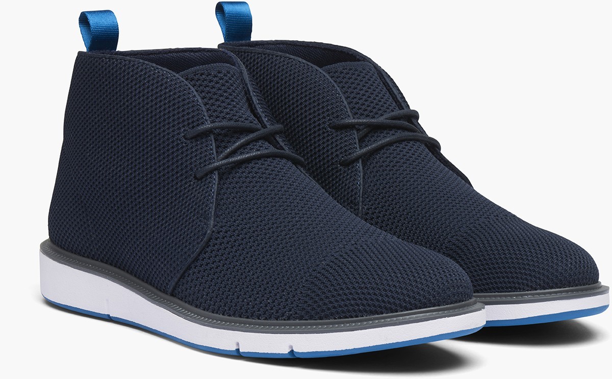 SWIMS Knit Chukka Boot Swims - Motion Navy & Seaport Blue Knit Chukka Boot main image 4
