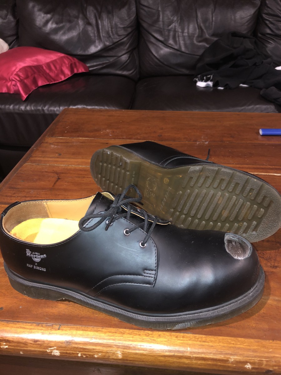 Raf Simons Raf Simons x Dr.Martens Asymmetrical Cut Out Steel Toe Derby hamishfriend REVERSIBLE
