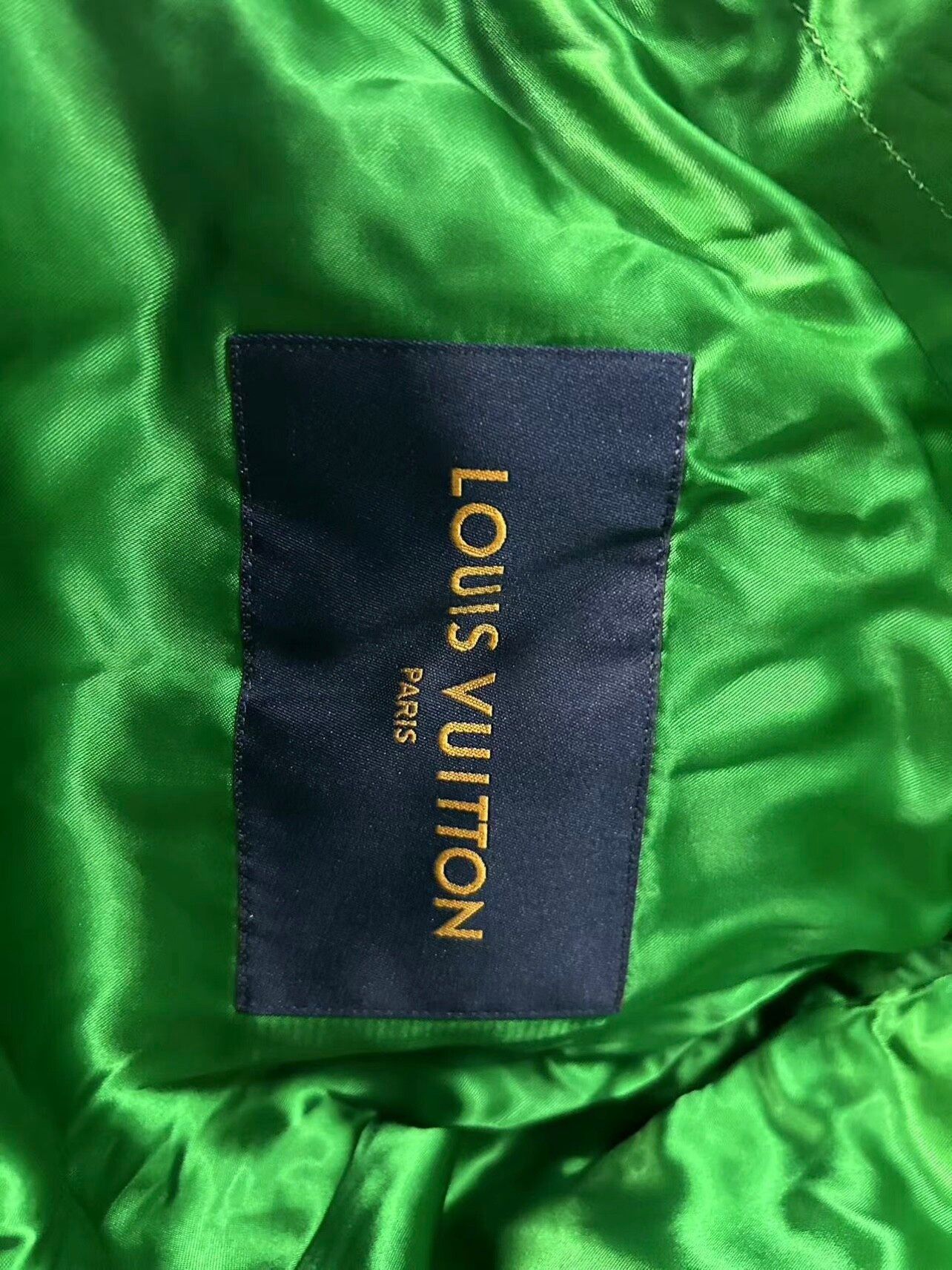Louis Vuitton Louis Vuitton Green Varsity Patchwork Jacket