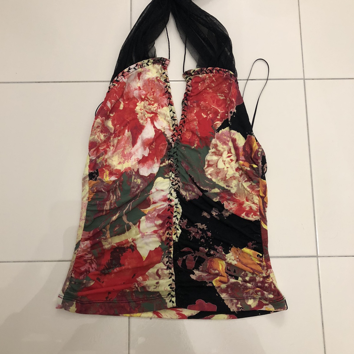 Jean Paul Gaultier Archive JPG printed tube tops