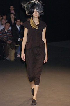 Junya Watanabe SPRING 2005 Deconstructed Black Cotton Zipper