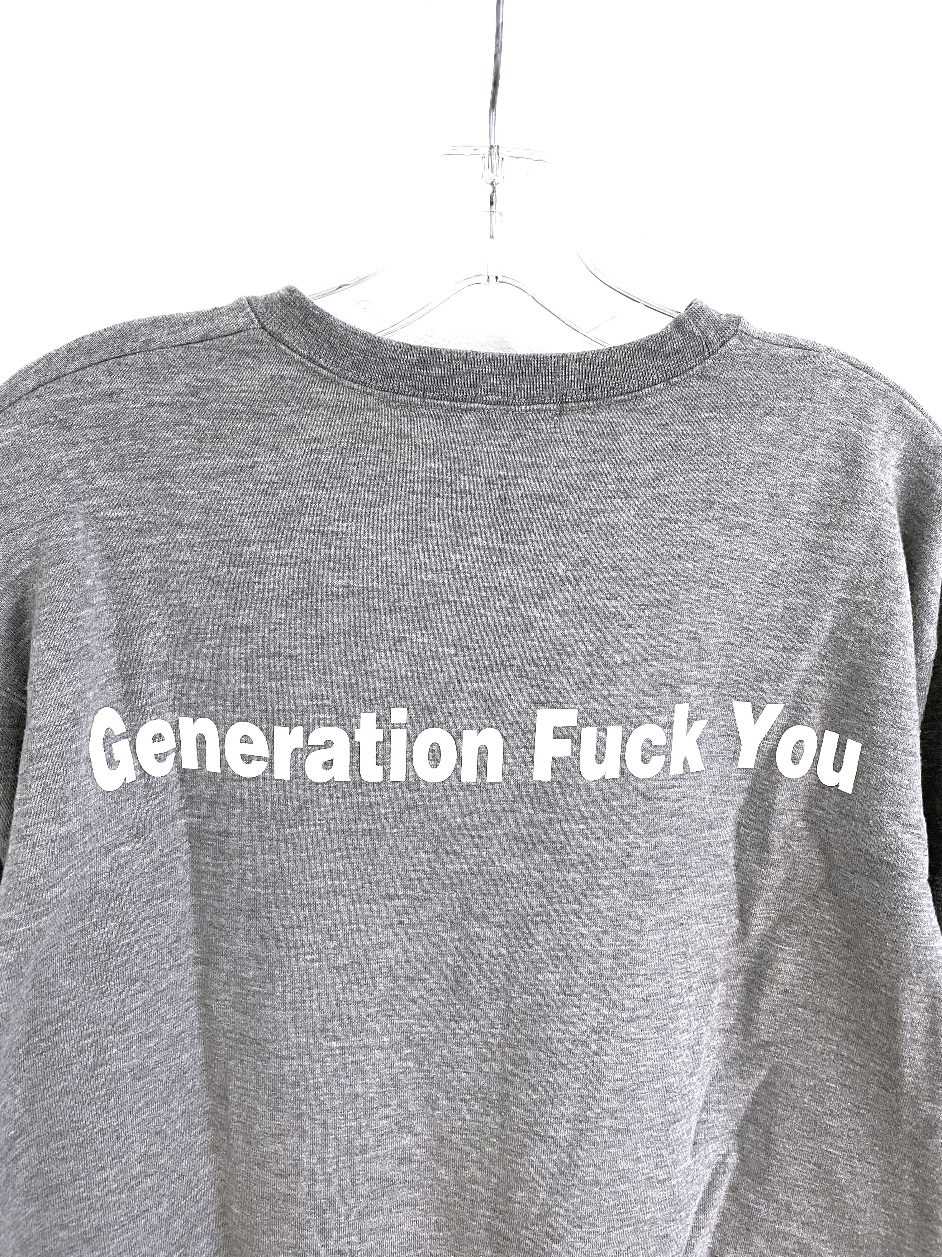 UNDERCOVER Generation Fuck You Sweater | minutiae | REVERSIBLE