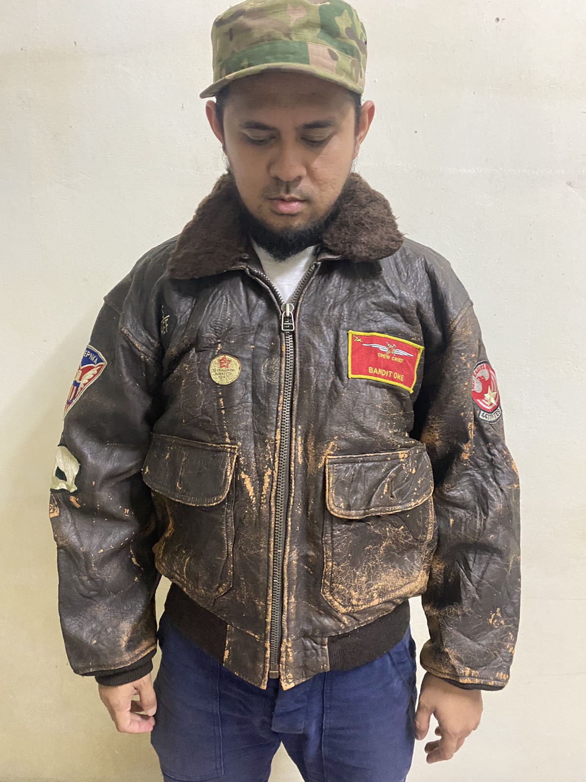 Other Designers Vintage Vintage Avirex Jacket G1 Flight Jacket Top Gun WW2 letto REVERSIBLE