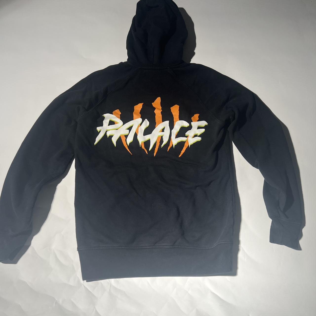 PALACE Palace Men s Black and Orange Hoodie blueblueblue REVERSIBLE