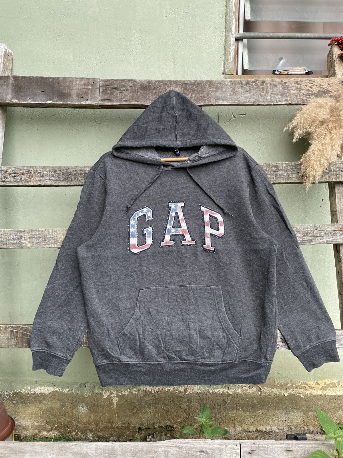 Gap hoodie american flag sales