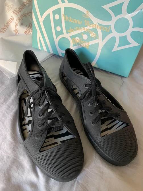 Vivienne Westwood Anglomania New black special edition Brighton sneaker richiereve REVERSIBLE