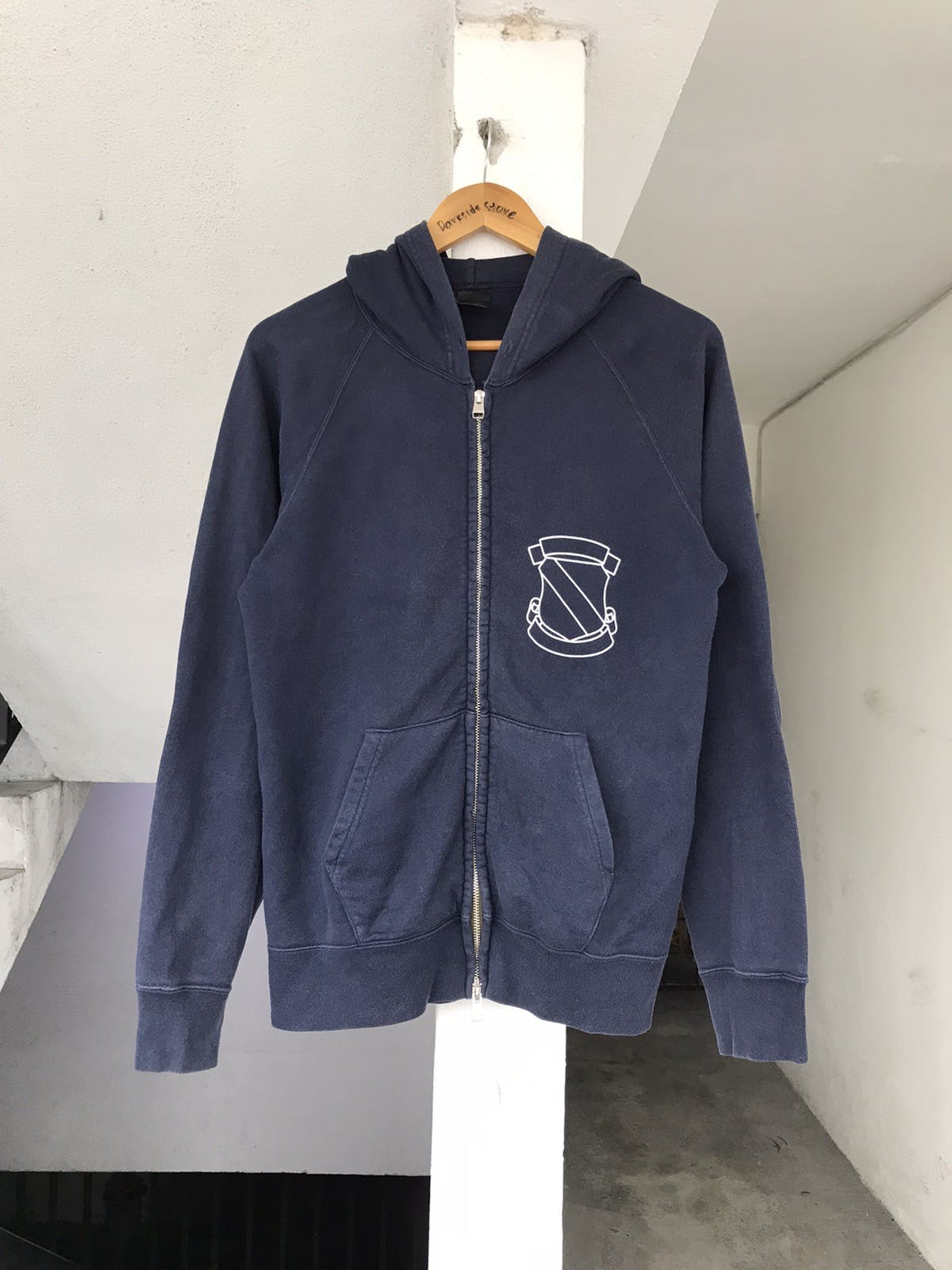 NUMBER (N)INE NumberNine Shield Zipper Hoodie | azzashop | REVERSIBLE