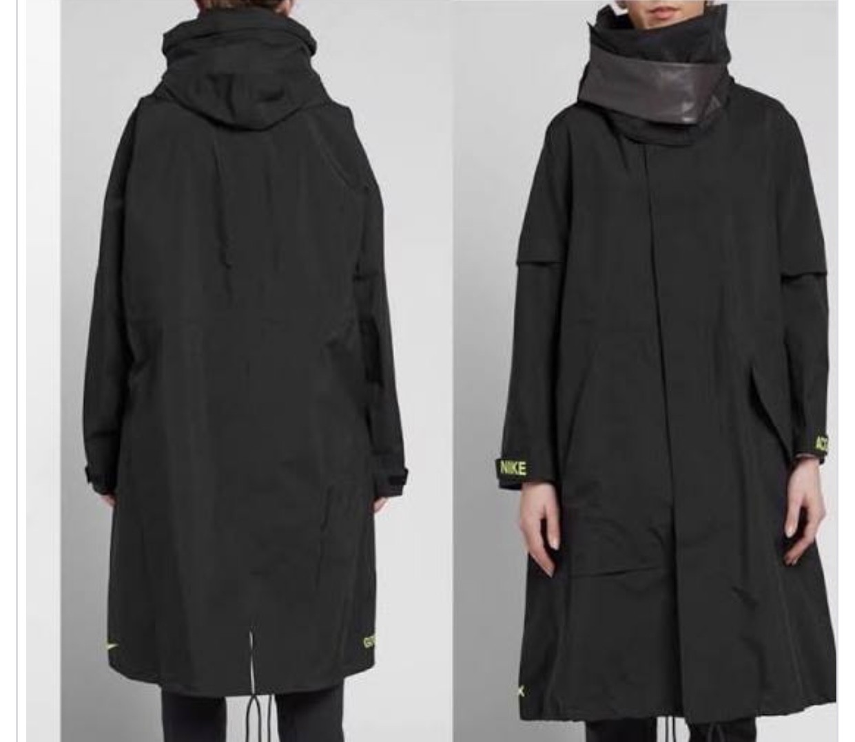 未使用 NIKE LAB ACG 2 in 1 SYSTEM TRENCH 黒 NIKE ナイキ HO150409MXP LAB ACG Trench System 2-in-1 Jacket