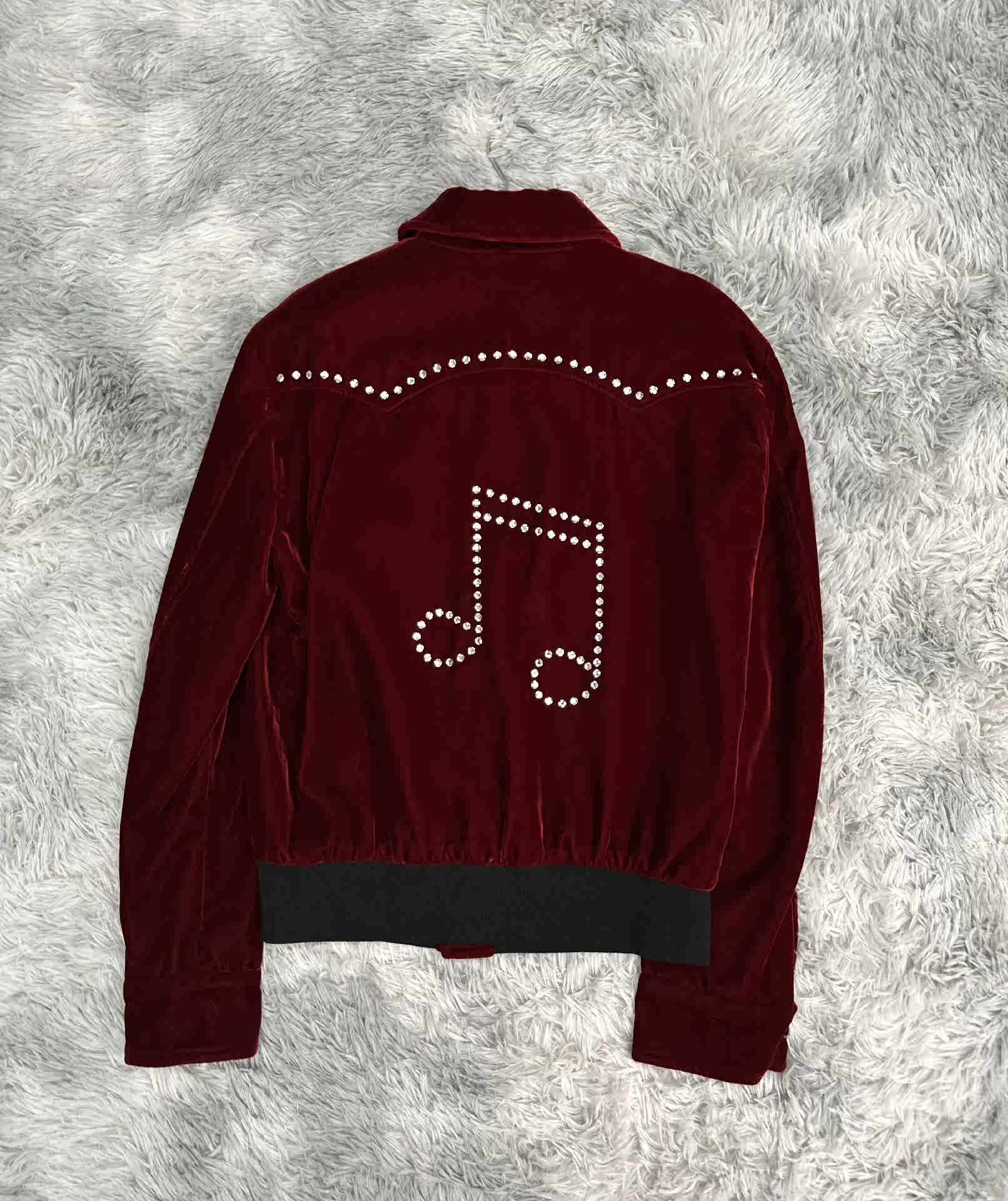 SAINT LAURENT Saint Laurent SLP 2016AW Velvet Music Note