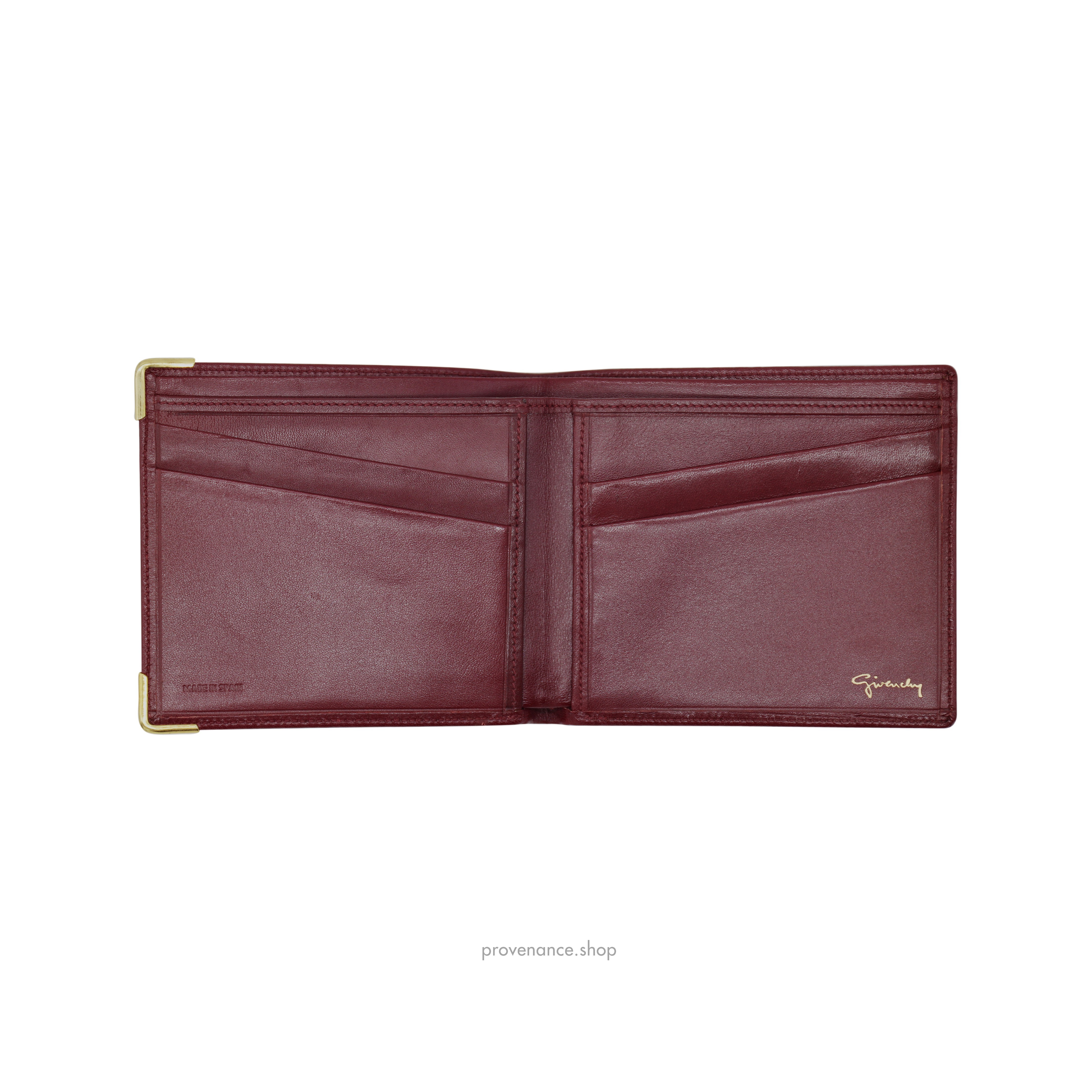 Givenchy Givenchy Bifold Wallet - Red Leather | provenance 