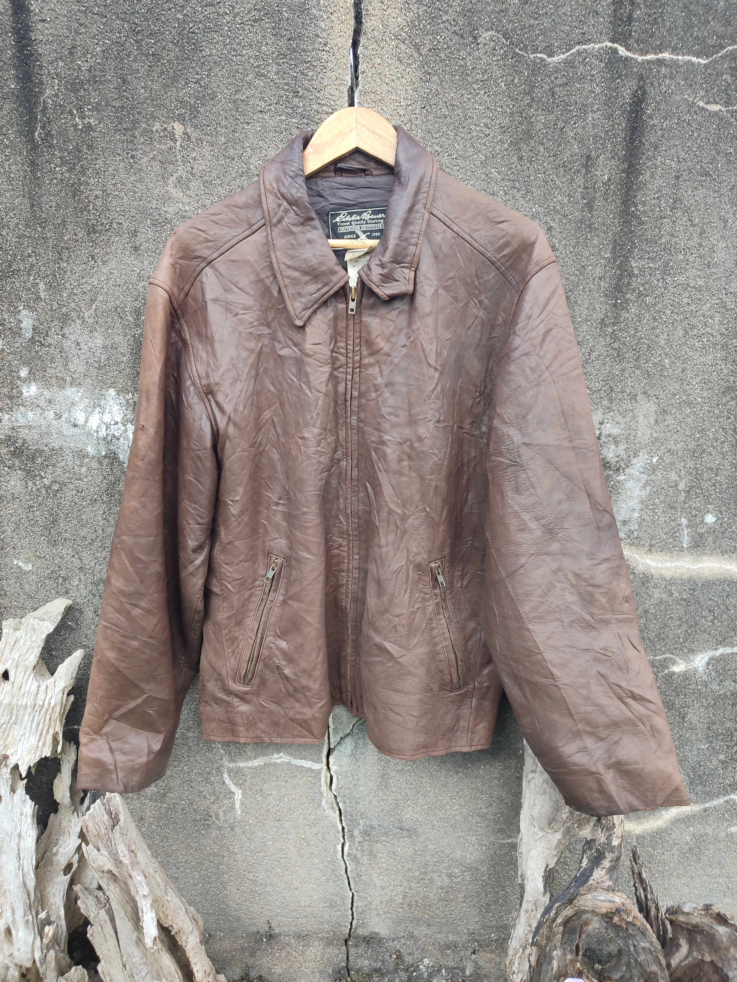 Other Designers Vintage HARD TO FIND Vintage Eddie Bauer Leather Jacket arthriftology REVERSIBLE