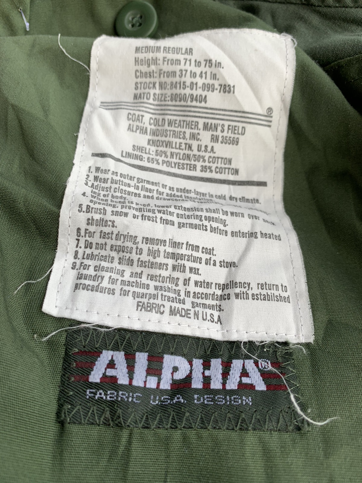 Other Designers Alpha Industries - US Army Avirex Alpha Industries Field  Parka Jacket | neo.cross | REVERSIBLE