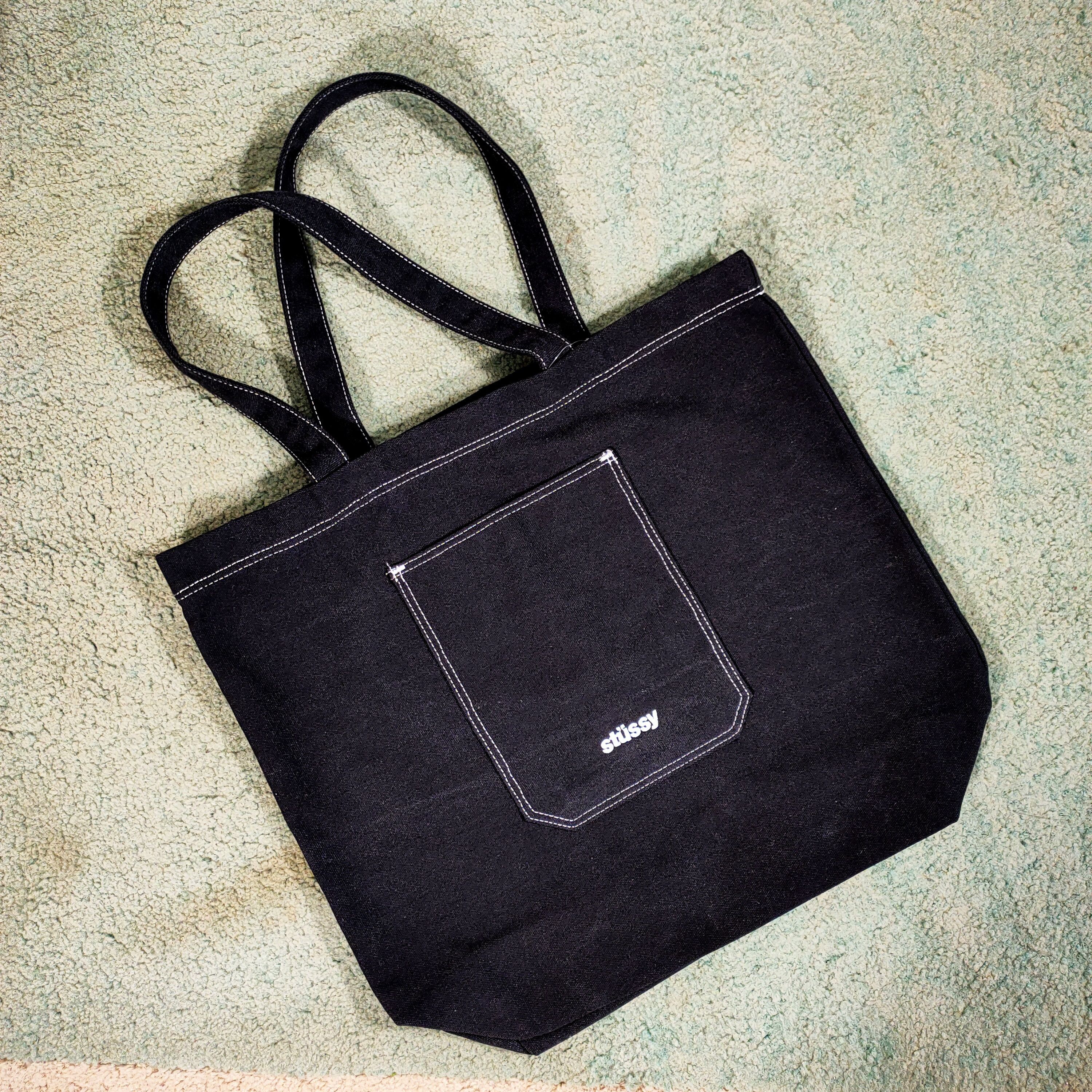 Stüssy Stussy CANVAS FEZER TOTE BAG | ivory22 | REVERSIBLE