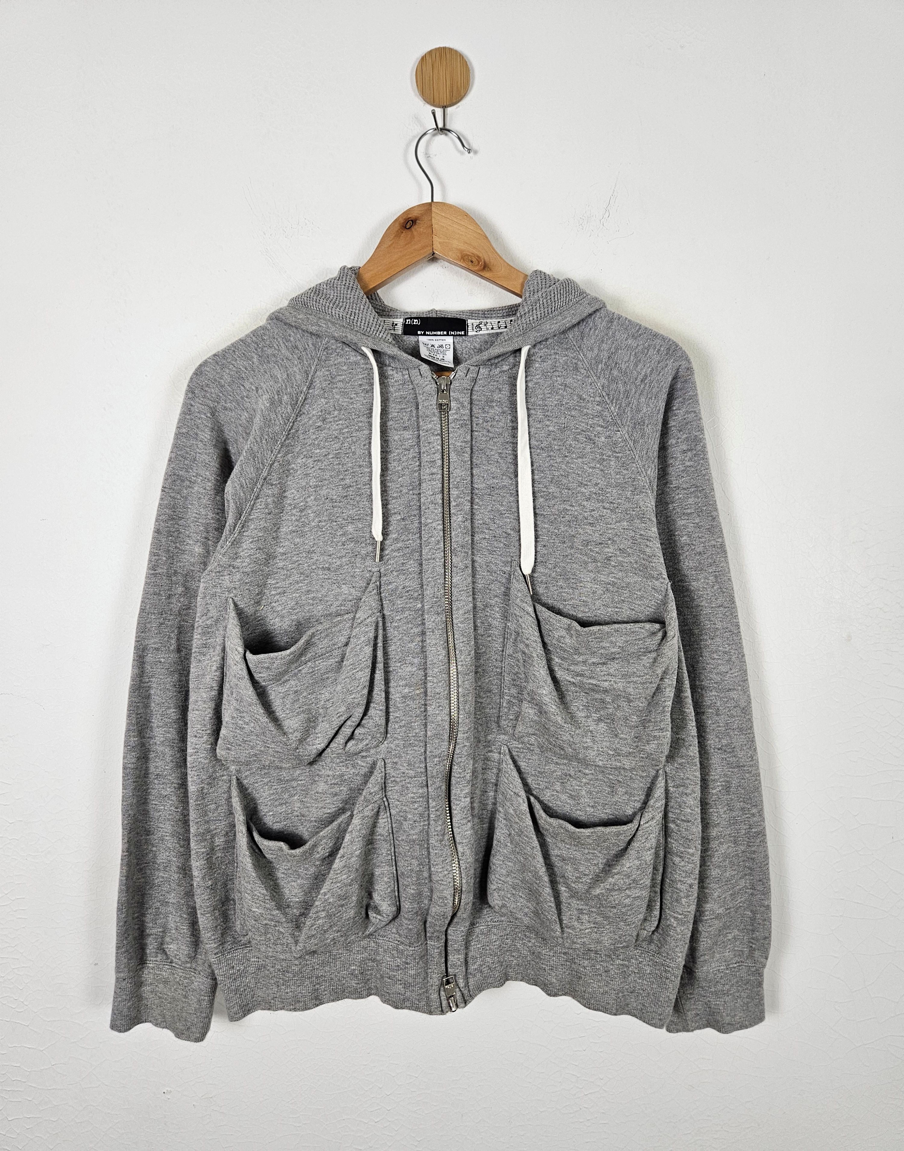 小物 number(n)ine NUMBER (N)INE NUMBER (N)INE Cargo Multipocket Zip Up Hoodie