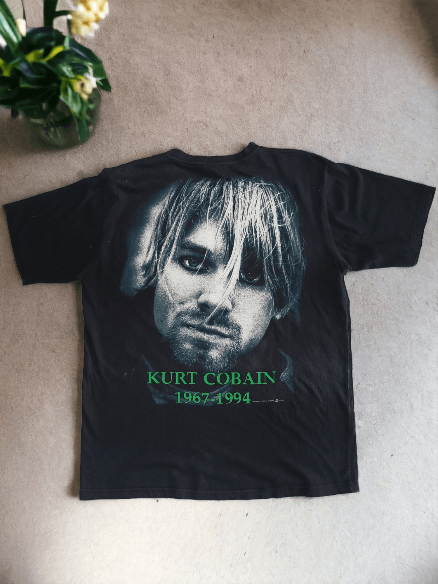 Other Designers Rare💥 Vintage 90s Kurt Cobain Nirvana Memorial Tee |  osvstore | REVERSIBLE